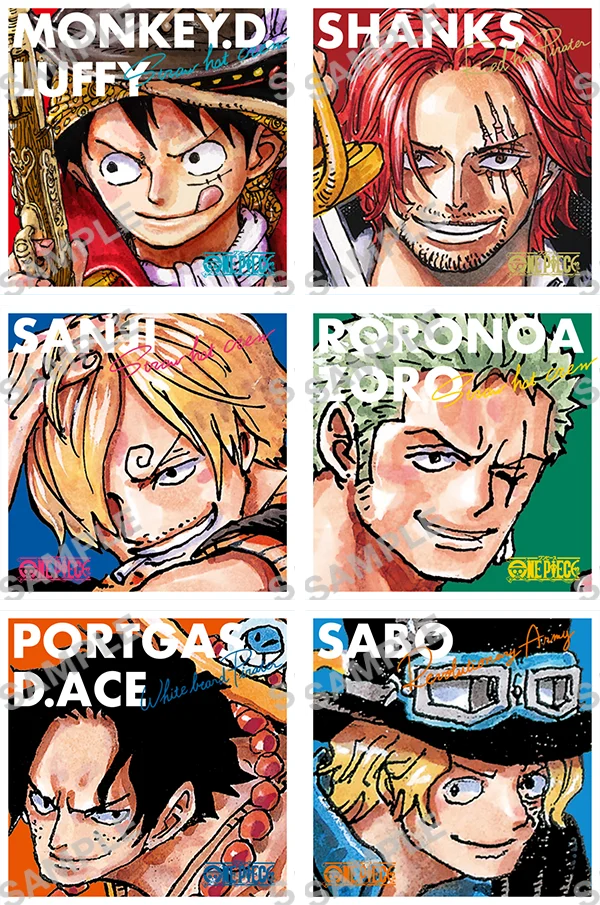 『ONE PIECE』ミニホロステッカー6種